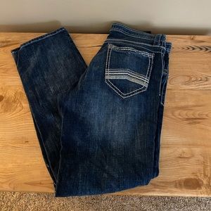Men’s Decree 34x32 Straight Leg Distressed Jeans